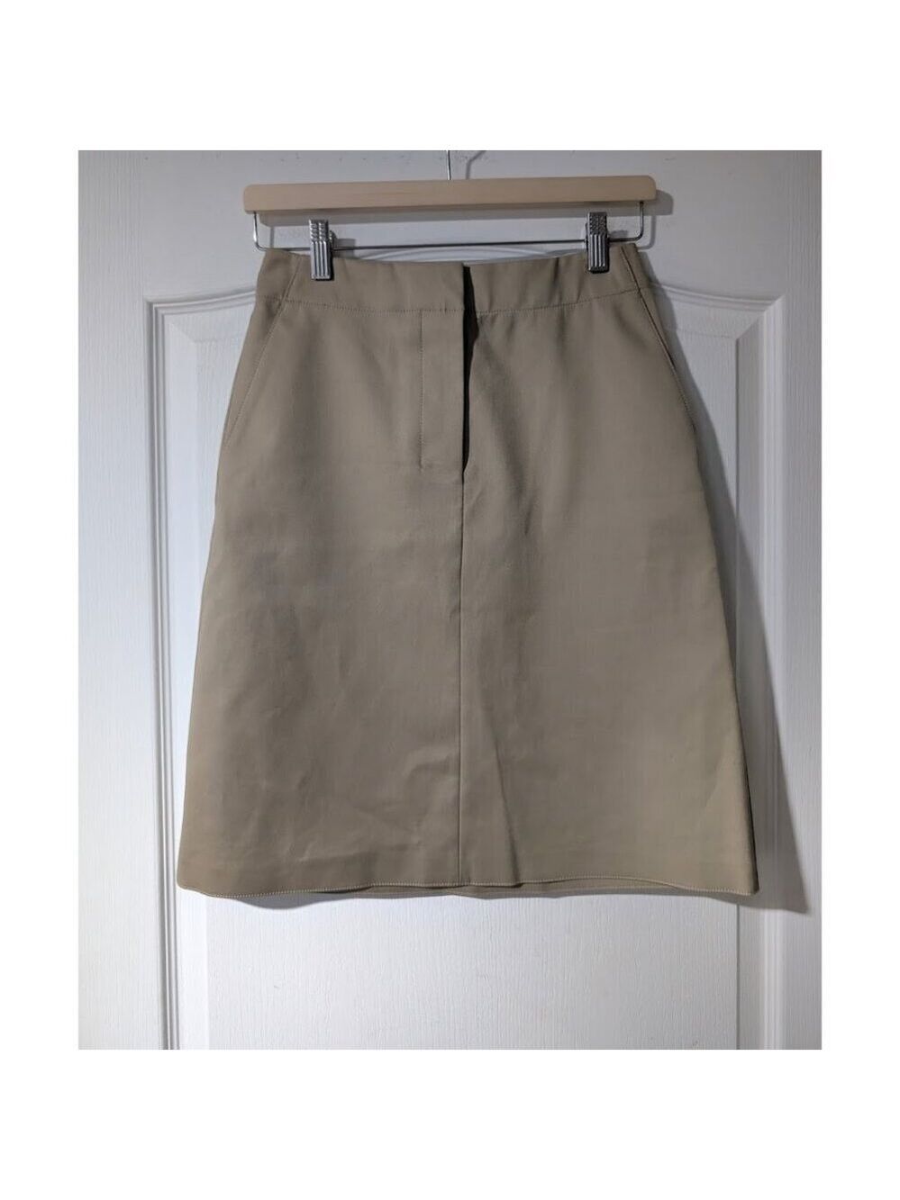 Theory | A-Line Modern Mini Skirt In Tan